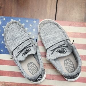 Hey Dude Youth Gray Casual Shoes